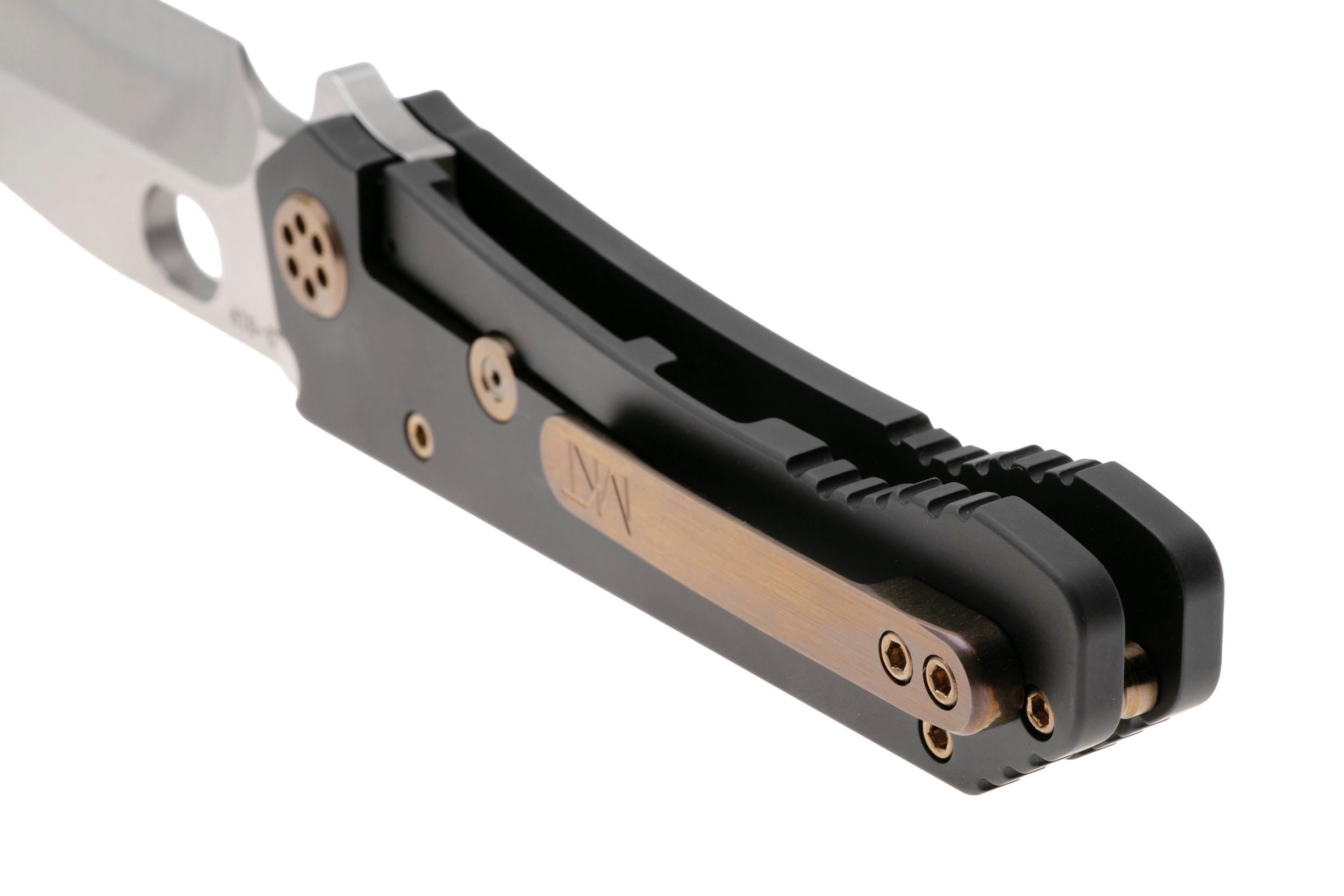 Medford 187 DP 25-187DP-02, Tumbled D2 Droppoint, Black DLC Handle ...