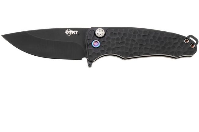 Image for Medford Smooth Criminal Ti DLC S45VN, DLC Peaks & Valley Titanium, Flamed Hardware, Flamed Pocket Clip, pocket knife