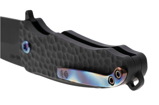 Image for Medford Smooth Criminal Ti DLC S45VN, DLC Peaks & Valley Titanium, Flamed Hardware, Flamed Pocket Clip, pocket knife