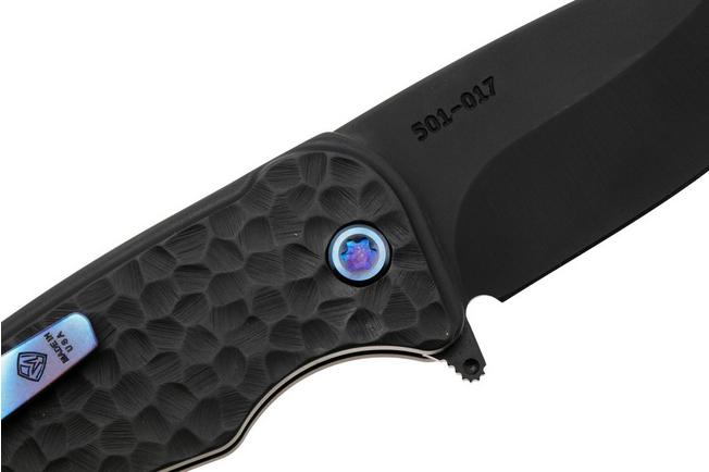 Image for Medford Smooth Criminal Ti DLC S45VN, DLC Peaks & Valley Titanium, Flamed Hardware, Flamed Pocket Clip, pocket knife