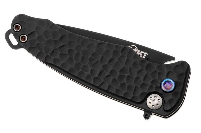 Image for Medford Smooth Criminal Ti DLC S45VN, DLC Peaks & Valley Titanium, Flamed Hardware, Flamed Pocket Clip, pocket knife