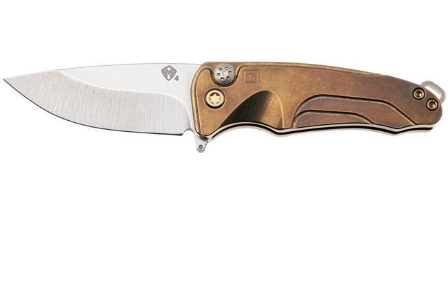 Image pour Medford Smooth Criminal Ti Tumbled S45VN, Bronze Titanium, Bronze Hardware, Tumbled Pocket Clip, couteau de poche