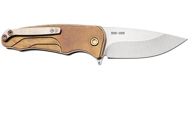 Image pour Medford Smooth Criminal Ti Tumbled S45VN, Bronze Titanium, Bronze Hardware, Tumbled Pocket Clip, couteau de poche