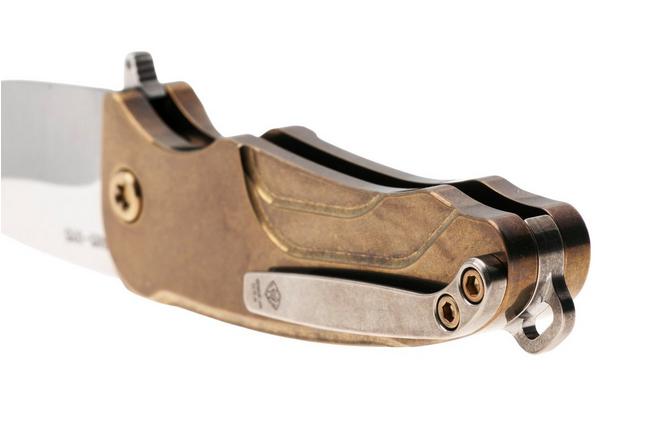 Image pour Medford Smooth Criminal Ti Tumbled S45VN, Bronze Titanium, Bronze Hardware, Tumbled Pocket Clip, couteau de poche