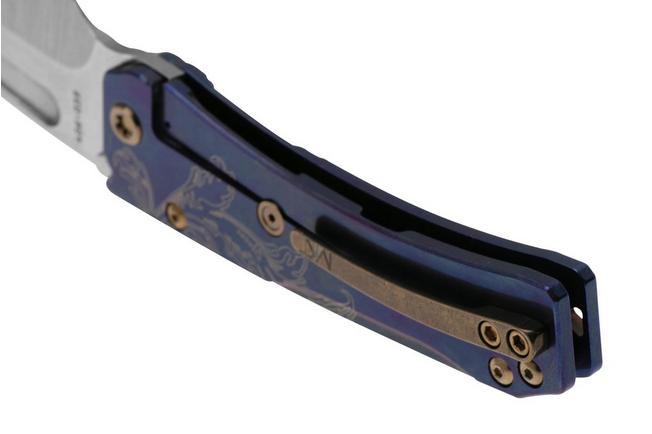 Image pour Medford Slim Midi 25-SM-01, S45VN Tumbled Tanto Blade, Violet Bronze Filigree Titanium Handle, couteau de poche
