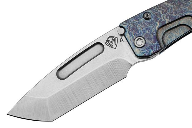 Image pour Medford Slim Midi 25-SM-02, S45VN Tumbled Tanto Blade, Acid Etched Flamed Titanium Handle, couteau de poche