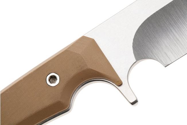 Afbeelding voor Medford Bonfire 26-BF-01 Tumbled CPM 3V Blade, Coyote G10 Handles, Coyote Kydex Sheath, survivalmes