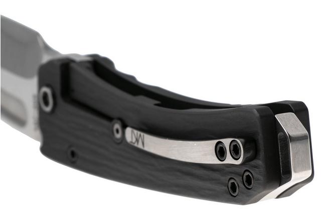 Afbeelding voor Medford Midi Marauder 26-MM-01, Tumbled S45VN Droppoint, Black Shou Sougi Ban Titanium, Black/Silver Hardware, zakmes