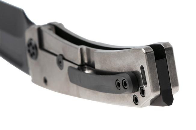 Afbeelding voor Medford Marauder-H 26-MMH-01, Tumbled S45VN Droppoint Blade, DLC Titanium Handles, Flamed Hardware, zakmes
