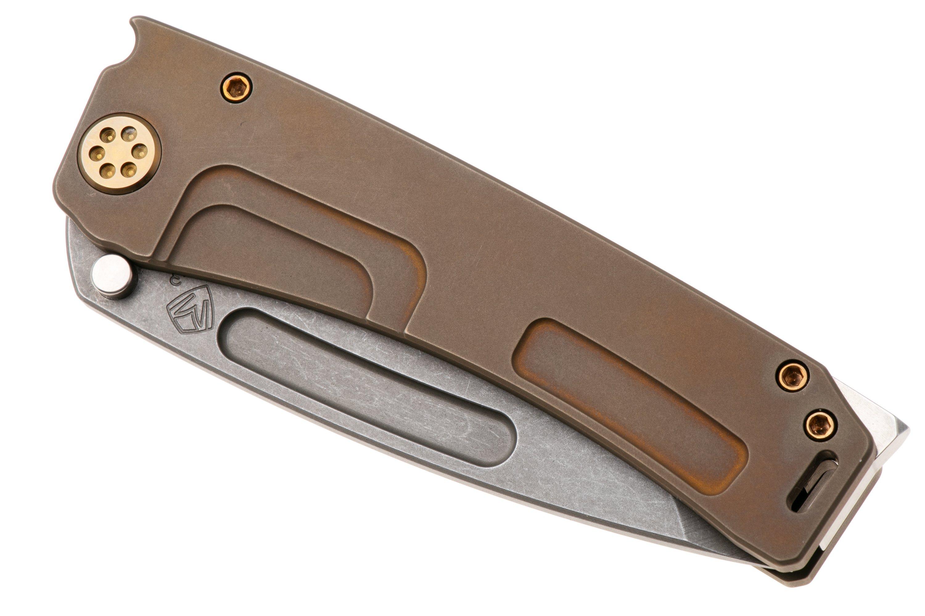MEDFORD ヴィンテージ コンボ・ペン 14K H-MF Medford Marauder-H 26-MMH-02 CPM 3V Acid Distressed Tanto Blade