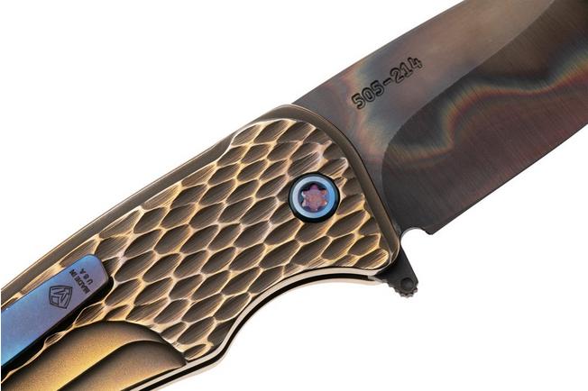 Bild für Medford Smooth Criminal Ti 26-SC-01, Vulcan S45VN, Bronze Dragon Skin Titanium, Flamed Hardware, Taschenmesser