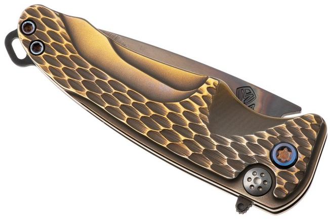 Bild für Medford Smooth Criminal Ti 26-SC-01, Vulcan S45VN, Bronze Dragon Skin Titanium, Flamed Hardware, Taschenmesser