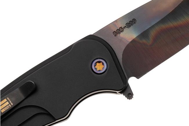 Bild für Medford Smooth Criminal 26-SC-03, Vulcan S45VN, Black Aluminum, Flamed Hardware, Taschenmesser