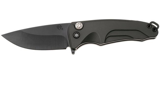 Afbeelding voor Medford Smooth Criminal 26-SC-05, DLC S35VN, Green Aluminum, Black Hardware zakmes