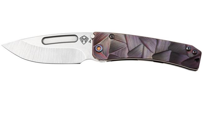 Bild für Medford Slim Midi Marauder 26-SM-01, Tumbled S45VN Droppoint, Copper Rose Stained Glass Titanium, Flamed Hardware, Taschenmesser
