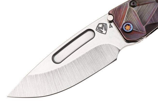 Bild für Medford Slim Midi Marauder 26-SM-01, Tumbled S45VN Droppoint, Copper Rose Stained Glass Titanium, Flamed Hardware, Taschenmesser