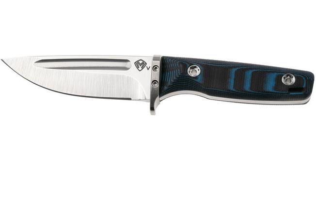 Afbeelding voor Medford The Deep 26-TD-01, 20CV Tumbled Blade, Black/Blue G10 duikmes