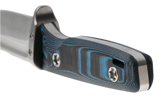 Afbeelding voor Medford The Deep 26-TD-01, 20CV Tumbled Blade, Black/Blue G10 duikmes