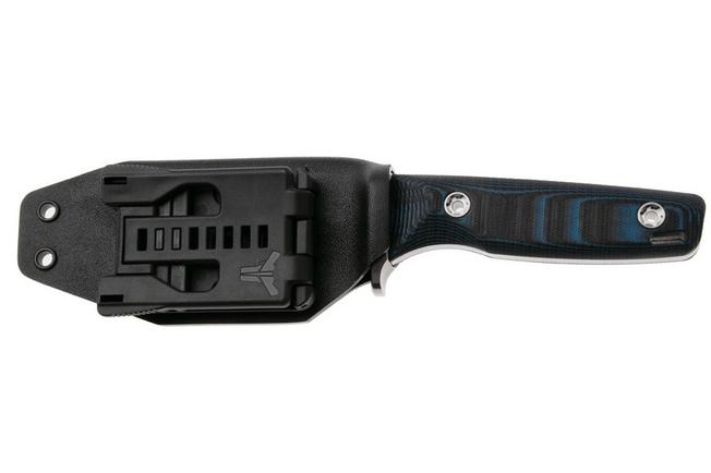 Afbeelding voor Medford The Deep 26-TD-02, 20CV Tumbled Blade, Black/Blue G10, partially serrated duikmes