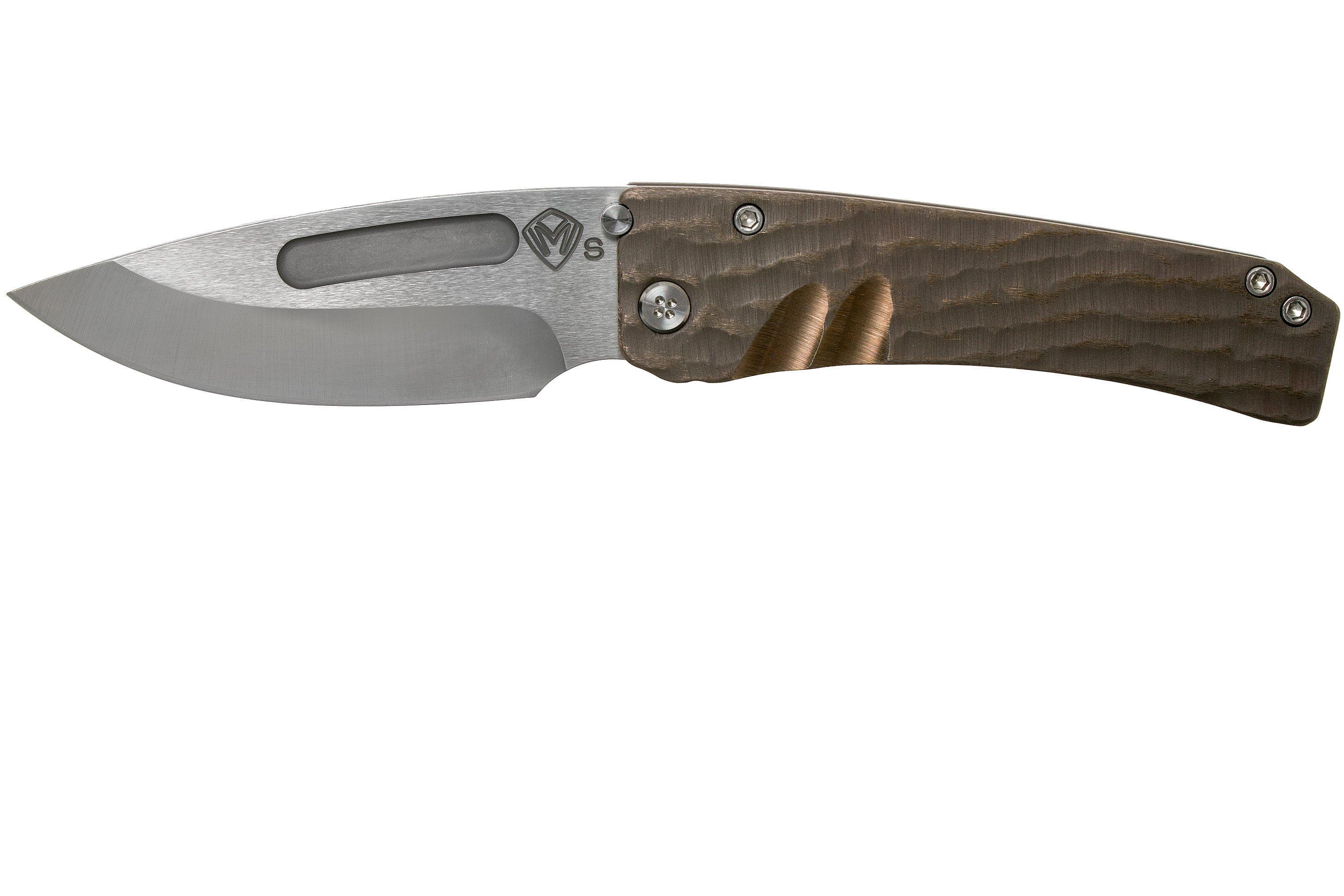 Medford Midi Marauder Bronze Textured, S35VN Satin pocket knife