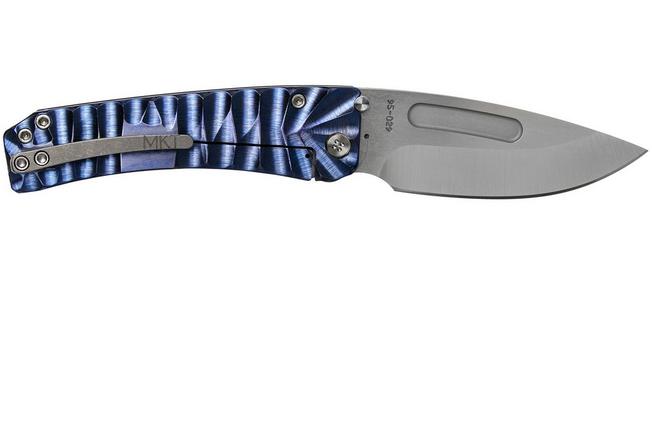 Image for Medford Midi Marauder Violet/Blue Predator, S35VN Satin pocket knife