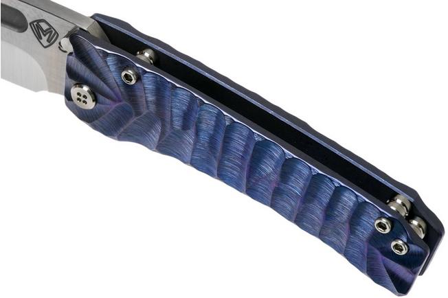Image for Medford Midi Marauder Violet/Blue Predator, S35VN Satin pocket knife