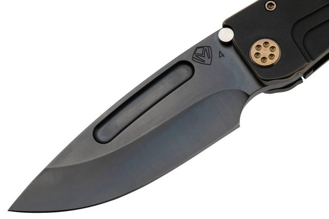 Bild für Medford Marauder H Black PVD CPM S45VN, Black PVD Bronze Titanium Handle, Bronze Hardware, Taschenmesser