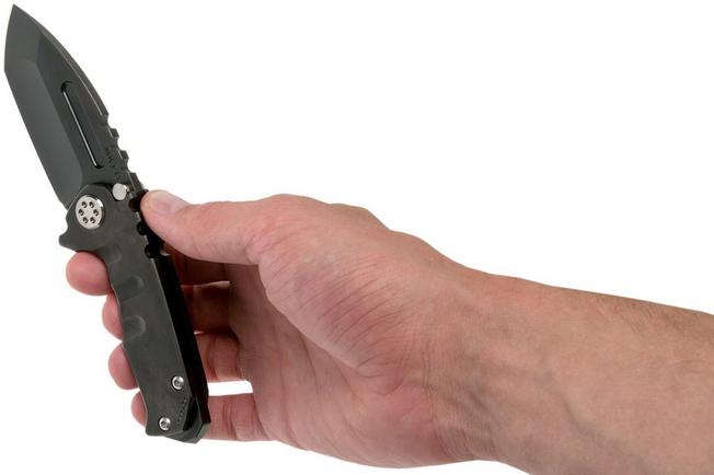 Image for Medford Micro Praetorian, Tanto, S35VN Black PVD pocket knife