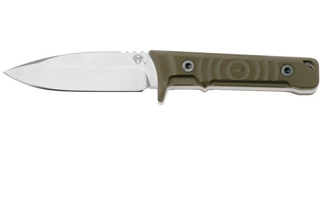Imagen para Medford Mizuchi 20CV Tumbled Blade, OD Green G10, Kydex Sheath, PVD Hardware, cuchillo fijo