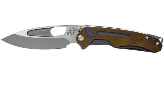 Image for Medford Infraction, S35VN, Two Tone Titanium, pocket knife, Greg Medford design