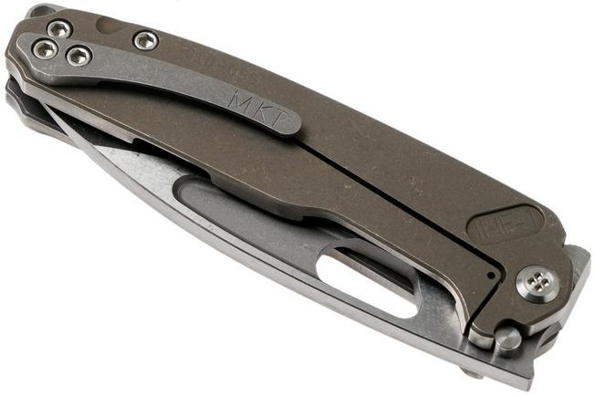 Image for Medford Infraction, S35VN, Two Tone Titanium, pocket knife, Greg Medford design