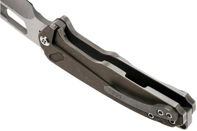Image for Medford Infraction, S35VN, Two Tone Titanium, pocket knife, Greg Medford design