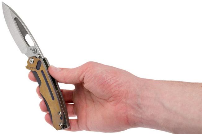 Image for Medford Infraction, S35VN, Two Tone Titanium, pocket knife, Greg Medford design
