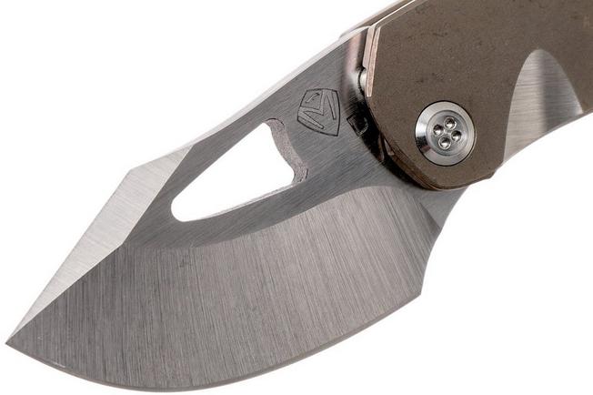 Image for Medford Eris Bronze, Satin D2, pocket knife, Greg Medford design