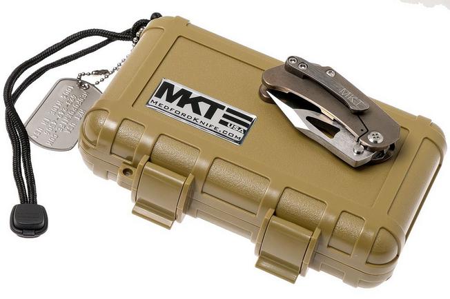 Image for Medford Eris Bronze, Satin D2, pocket knife, Greg Medford design