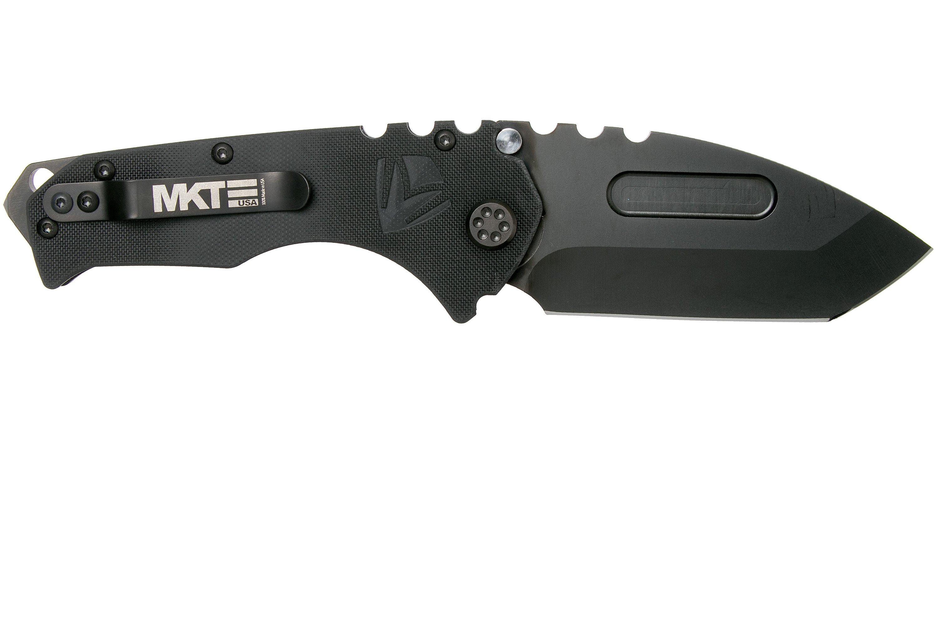 Medford Praetorian Scout M/P D2 Black Tanto, Black G10 pocket knife ...