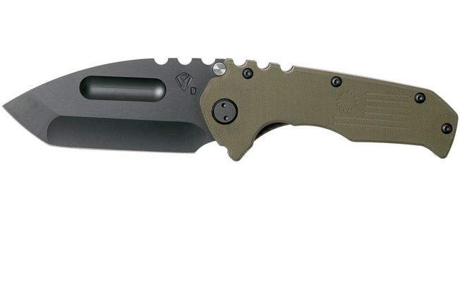 Image for Medford Praetorian Scout Tanto D2 PVD, OD Green G10 pocket knife