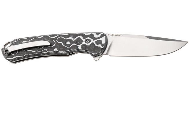 Afbeelding voor MK Knives & Tools Humbler 02F.FC001, Satin MagnaCut, White Storm FatCarbon, zakmes