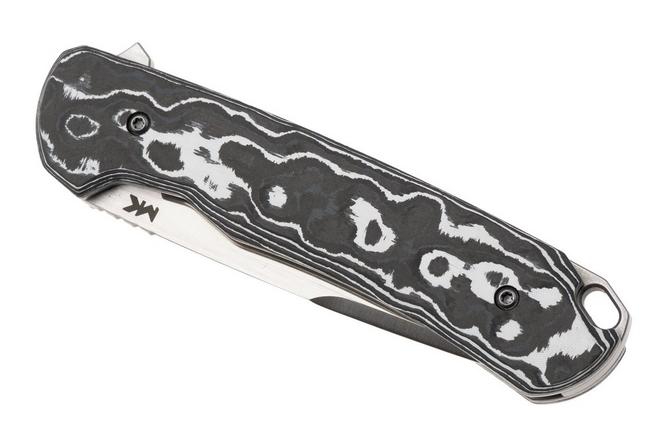 Afbeelding voor MK Knives & Tools Humbler 02F.FC001, Satin MagnaCut, White Storm FatCarbon, zakmes