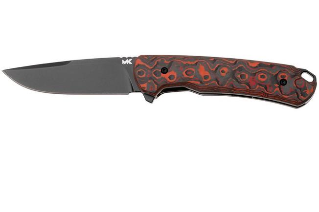 Afbeelding voor MK Knives & Tools Humbler 02F.FC005, Stonewashed Black PVD MagnaCut, Mars Valley FatCarbon, zakmes