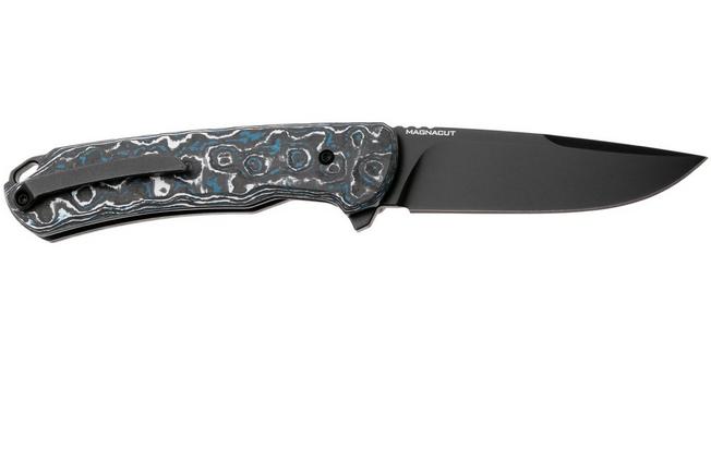 Afbeelding voor MK Knives & Tools Humbler Frost 02F.FC007, Stonewashed Black PVD MagnaCut, FatCarbon, zakmes