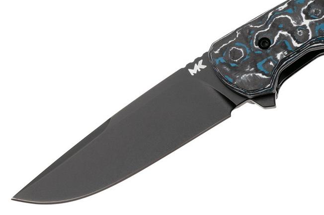 Afbeelding voor MK Knives & Tools Humbler Frost 02F.FC007, Stonewashed Black PVD MagnaCut, FatCarbon, zakmes