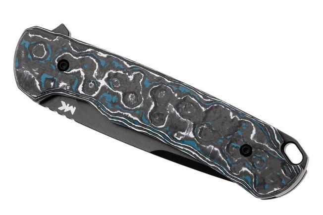 Afbeelding voor MK Knives & Tools Humbler Frost 02F.FC007, Stonewashed Black PVD MagnaCut, FatCarbon, zakmes