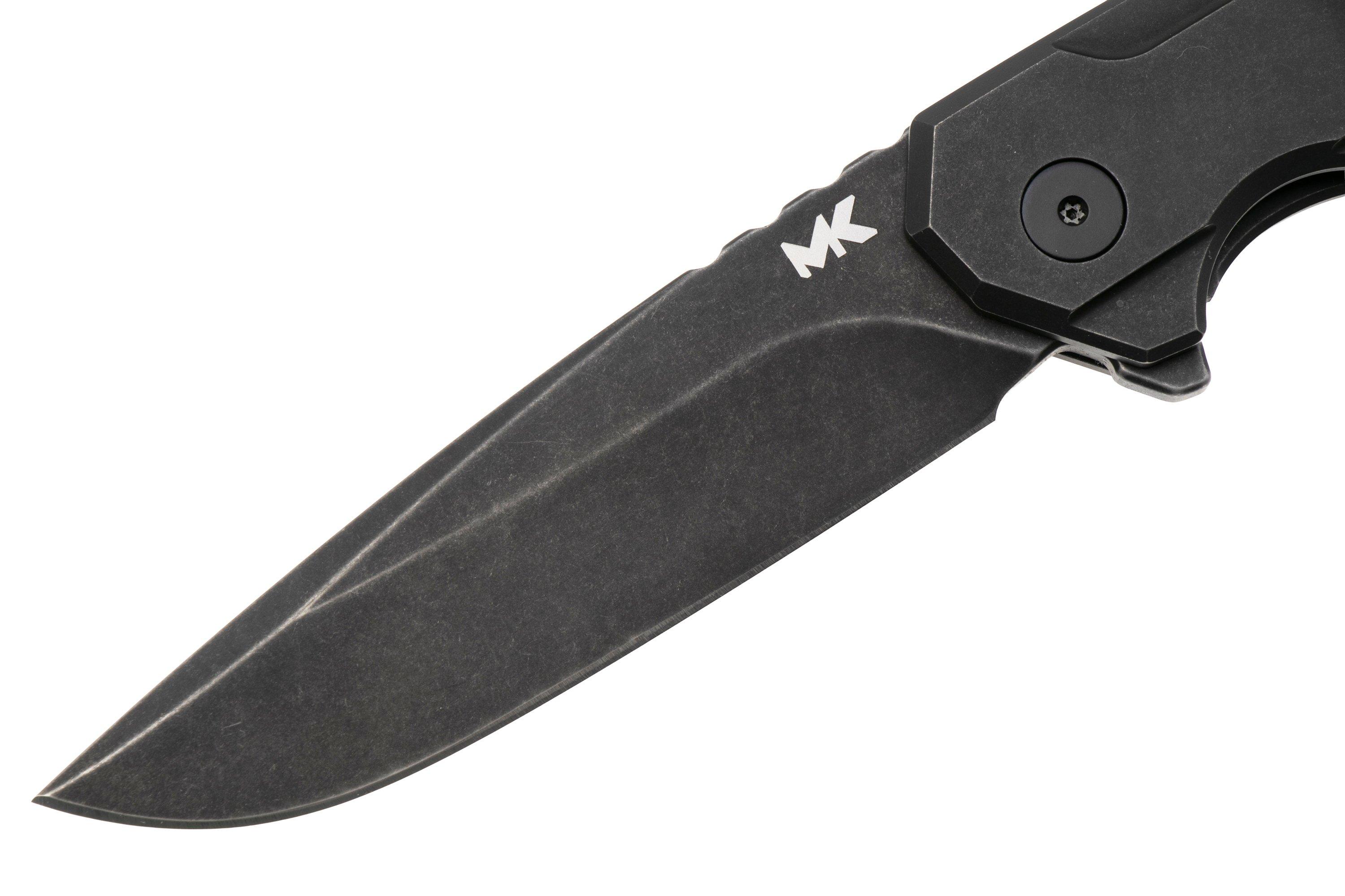 MK Knives & Tools Ingeni Blackout 01F-FP003 Stonewashed Black PVD CPM ...