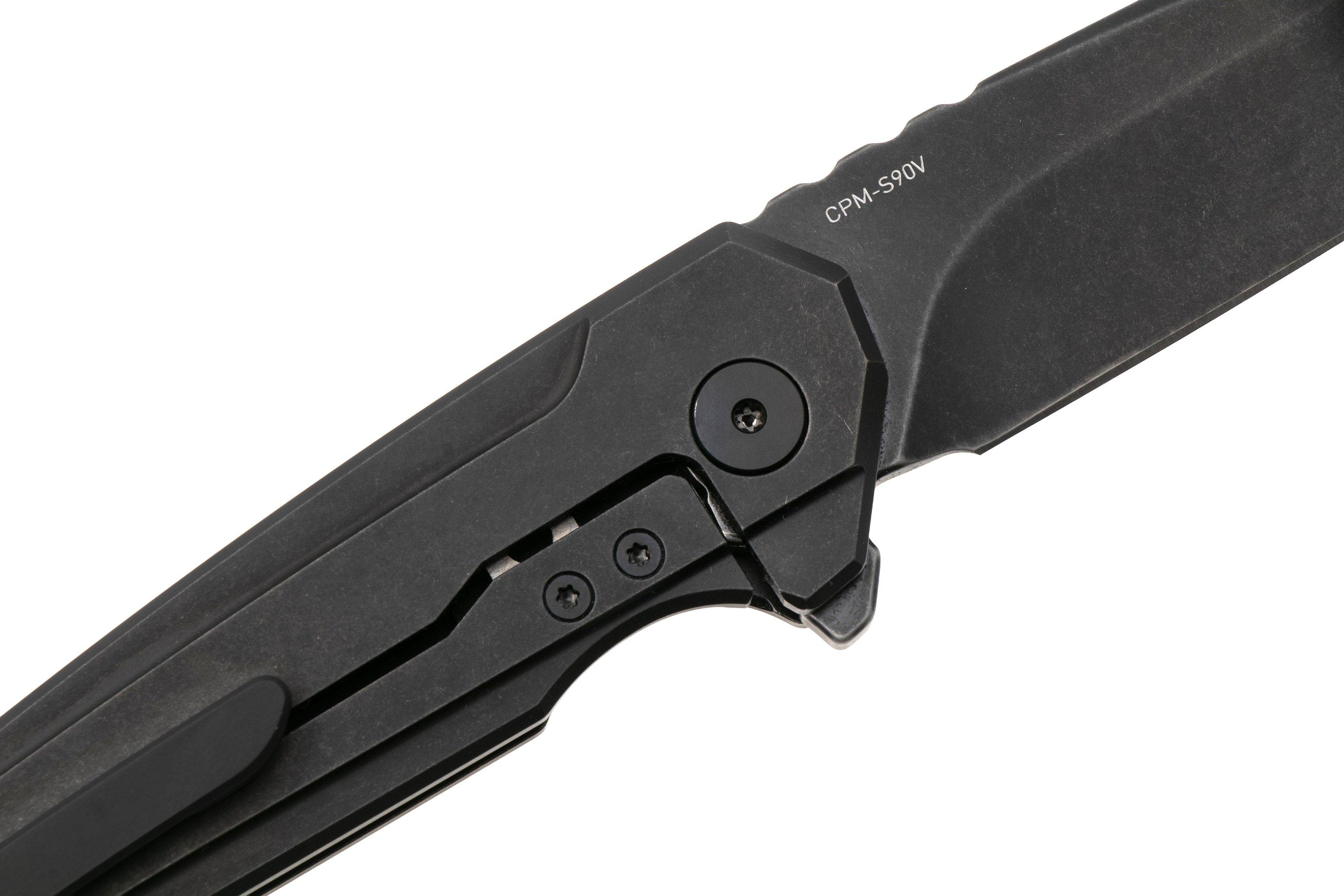 MK Knives & Tools Ingeni Blackout 01F-FP003 Stonewashed Black PVD CPM ...
