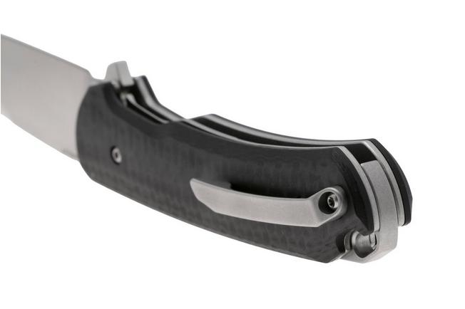 Afbeelding voor MK Knives & Tools Humbler Silesian 02F.BP001, Satin CPM MagnaCut, Black CarbonTex G10 zakmes