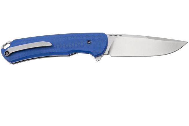 Afbeelding voor MK Knives & Tools Humbler Skyline 02F.BP002, Satin CPM MagnaCut, Blue CarbonTex G10 zakmes