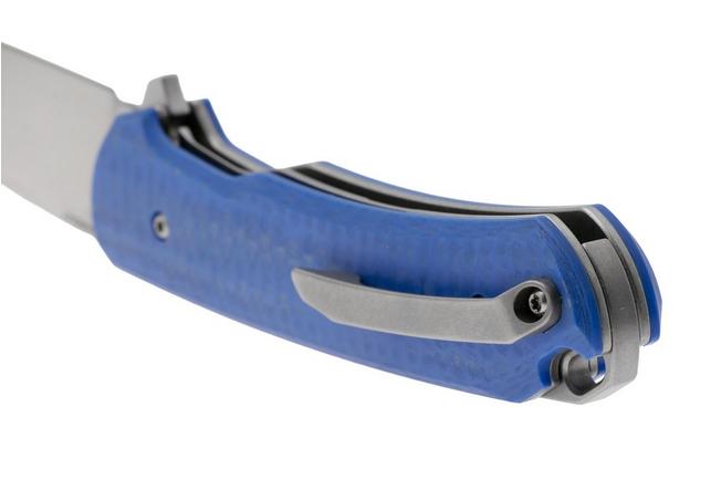 Afbeelding voor MK Knives & Tools Humbler Skyline 02F.BP002, Satin CPM MagnaCut, Blue CarbonTex G10 zakmes