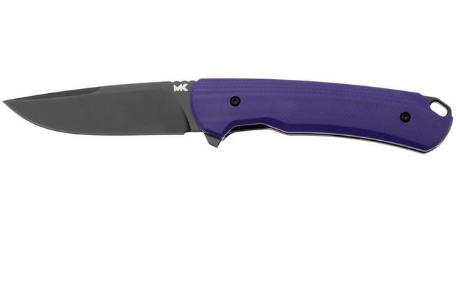 Afbeelding voor MK Knives & Tools Humbler Nightberry 02F.BP003, Black CPM MagnaCut, Purple G10 zakmes