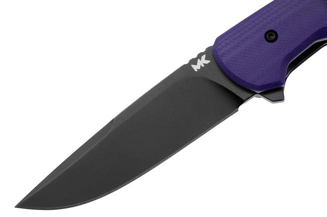 Afbeelding voor MK Knives & Tools Humbler Nightberry 02F.BP003, Black CPM MagnaCut, Purple G10 zakmes